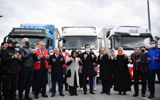 SANCAKTEPE’DEN YARDIM TIR’LARI İBDİL’E GİTMEK ÜZERE YOLA ÇIKTI