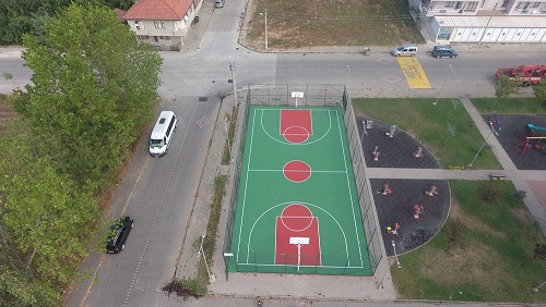BASKETBOL SAHALARININ BAKIM VE ONARIMLARI YAPILDI