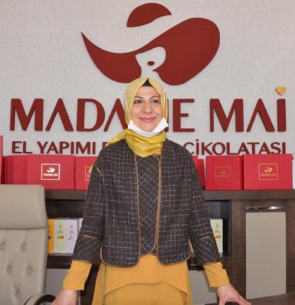ERZURUMLU iş kadını Şeyda Sönmez Ebren, sattığı çikolataları üretmek için ’Madame Mai’ isminde imalathane kurdu. 