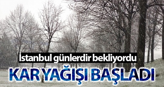 İSTANBUL’DA KAR YAĞIŞI ETKİLİ OLMAYA BAŞLADI.