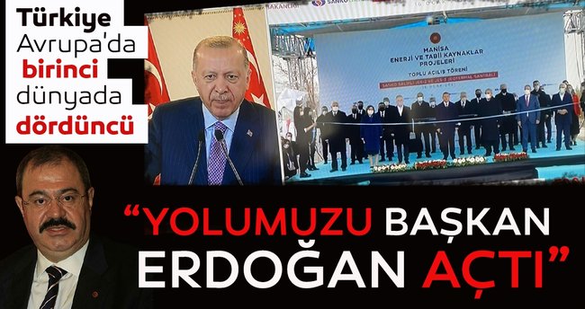Salihli JES Santrallerinin açılışı Cumhurbaşkanı Erdoğan tarafından yapıldı
