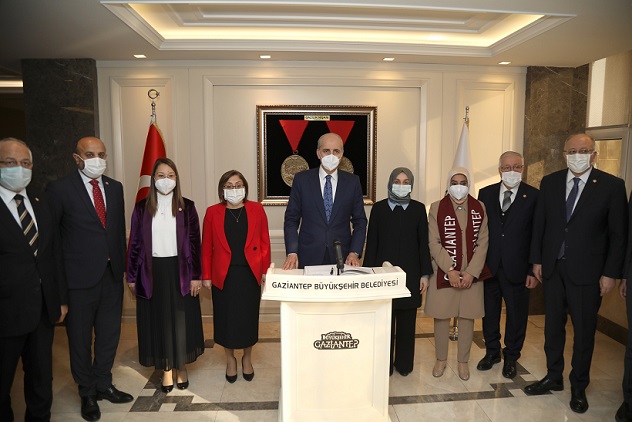 - AK PARTİ GENEL BAŞKANVEKİLİ KURTULMUŞ BAŞKAN ŞAHİN’İ ZİYARET ETTİ