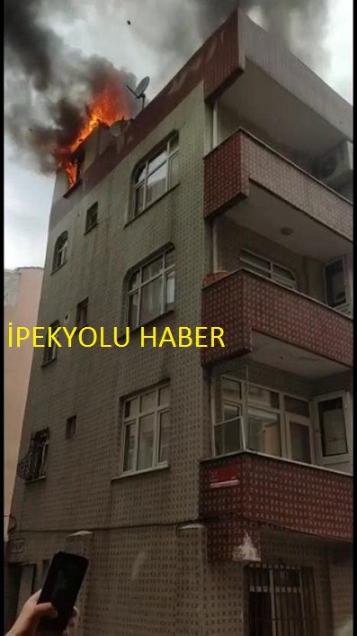 ZEYTİNBURNU’NDA KORKUTAN YANGIN 