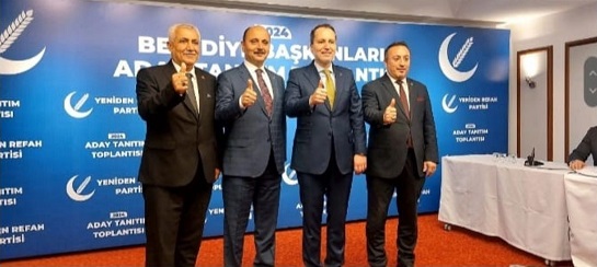 AKPARTİDEN İSTİFA EDEN BELEDİYE BAŞKANI YENİDEN REFAH PARTİSİNE GEÇTİ