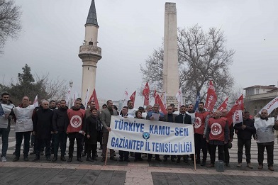 Türkiye Kamu-Sen Gaziantep il temsilcisi Mehmet Akmaz:  ‘SORUNLAR SEÇİM GÜNDEMİ İLE ÖTELENMEMELİDİR’’