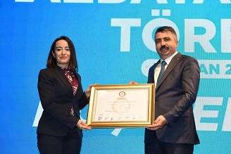 YILDIRIM BELEDİYE BAŞKANI OKTAY YILMAZ MAZBATASINI ALDI