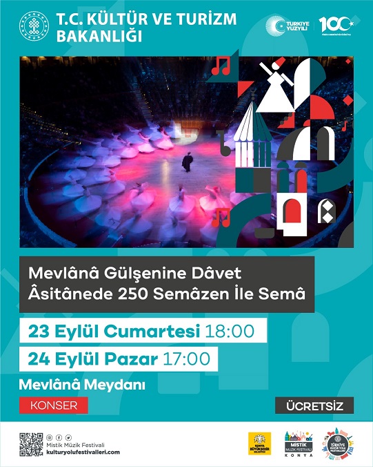 KÜLTÜR YOLU FESTİVALİ KAPSAMINDA ULUSLARARASI KONYA MİSTİK MÜZİK FESTİVALİ BAŞLIYOR