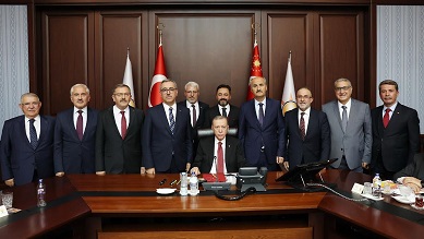 Cumhurbaşkanı Erdoğan, Kahramanmaraş  Heyetini Kabul Etti