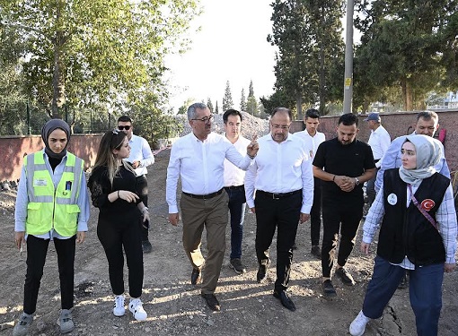 Başkan Güngör, Bakan Yardımcısı  Gürgen’le Çalışmaları Yerinde İnceledi