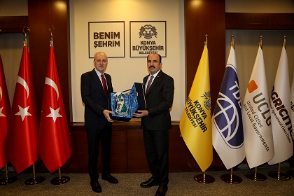 TBMM BAŞKANI NUMAN KURTULMUŞ, BAŞKAN ALTAY’I ZİYARET ETTİ