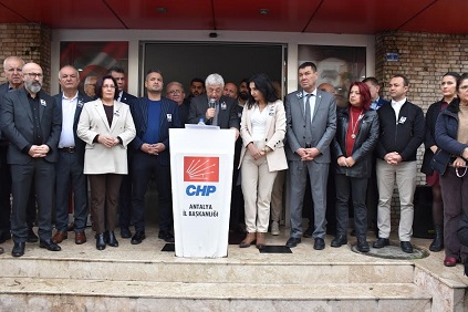 CHP Antalya İl Başkanı Nail Kamacı’nın  ortak basın açıklama metni  Değerli Basın Mensupları