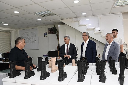 Başkan Güngör ve Vali Ünlüer,  Ayakkabıcılar Sitesi Esnafını Ziyaret Etti