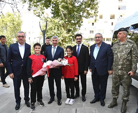 Başkan Güngör ve Vali Ünlüer,  Ziyaretlerini Pazarcık’ta Sürdürdü