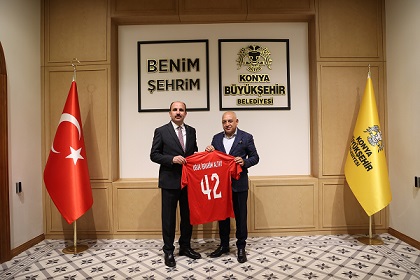 TFF BAŞKANI BÜYÜKEKŞİ BAŞKAN ALTAY’I ZİYARET ETTİ