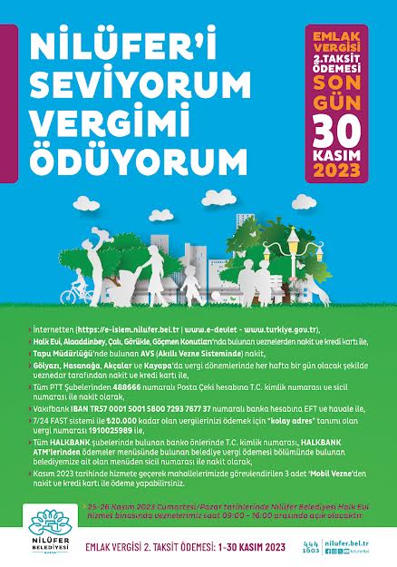 Emlak vergilerinde ikinci ödeme dönemi başlıyor   