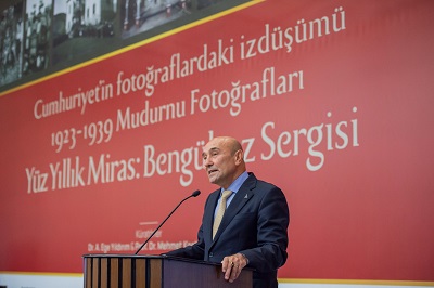 Başkan Soyer Yüz Yıllık Miras Bengüboz Fotoğraf Sergisi’ni açtı     “Cumhuriyet ve Ata’mıza sahip çıkmaya devam edeceğiz”   