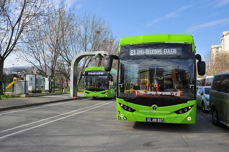 Başkan Demir elektrikli otobüslerin önemine dikkat çekti