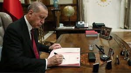 ATAMA VE GÖREVDEN ALMA KARARINI CUMHURBAŞKANI ERDOĞAN GECE YARISI ONAYLADI
