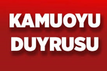 TERME BELEDİYESİNDEN KAMUOYUNA DUYURU