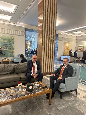 AK PARTİ MİLLETVEKİLİ SAYIN ADEM YILDIRIM VSP PARTİSİ GENEL BAŞKAN YARDIMCISI SAYIN BİLAL ŞAHİN’İ MAKAMINDA KABUL ETTİ.