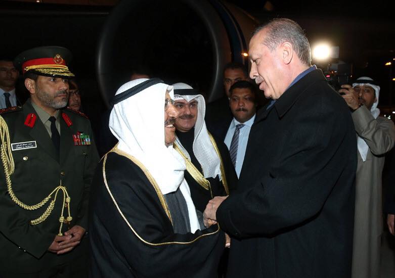 CUMHURBAŞKANI ERDOĞAN, KUVEYT EMİRİ EL SABAH'I KARŞILADI