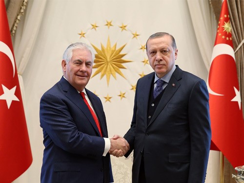ABD DIŞİŞLERİ BAKANI TİLLERSON CUMHURBAŞKANLIĞI KÜLLİYESİNDE