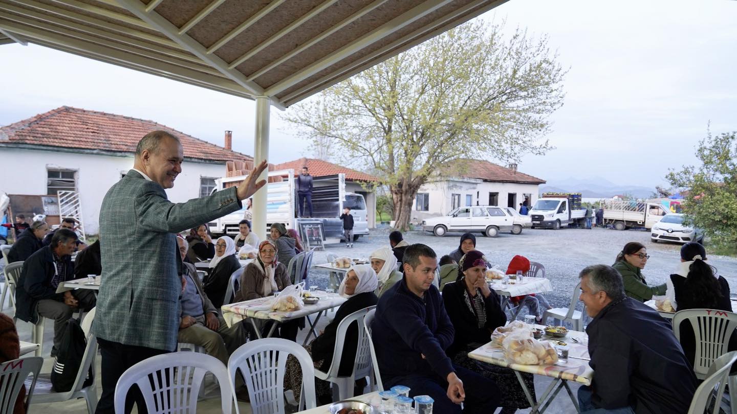 ORTACA’DA HİZMETE AÇILAN ÇOK AMAÇLI SALONDA İFTAR PROGRAMI DÜZENLENDİ