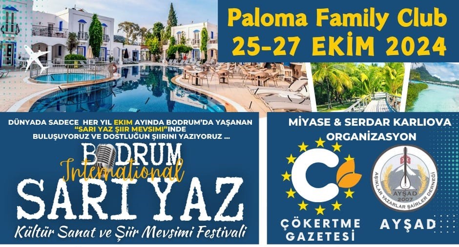 Bodrum’da Sarı Yaz Şiir Mevsimi Festivali yapılacak