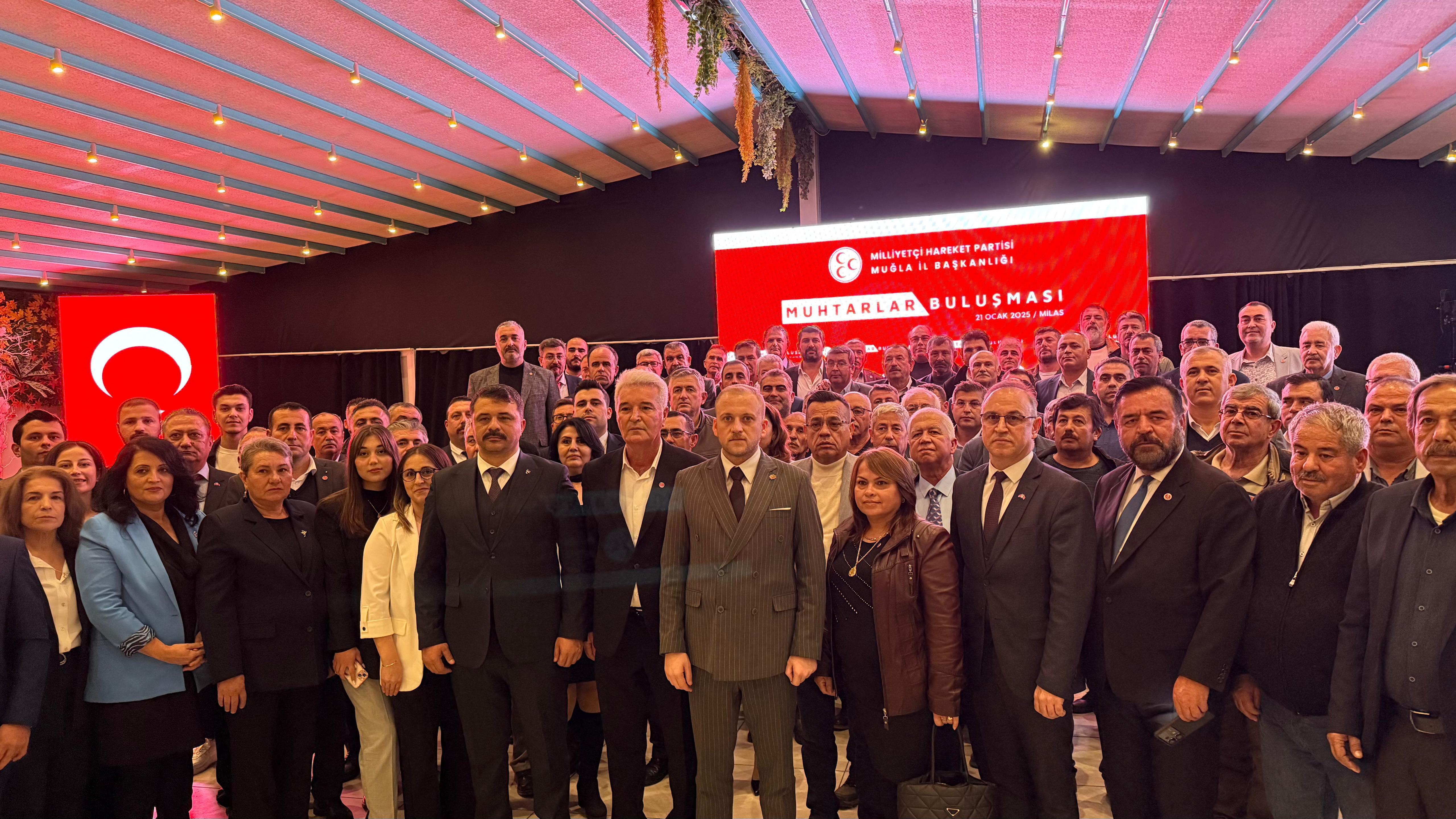 MHP Muğla İl Başkanlığı’nın Muhtarlar Buluşması Milas’ta yapıldı.