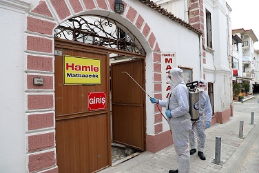 Muğla’daki Gazete Büroları Dezenfekte Edildi