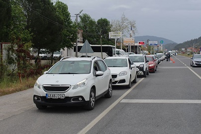 ORTACA’YA GİRİŞ VE ÇIKIŞLARDA KORONAVİRÜS TEDBİRLERİ ARTTIRILDI