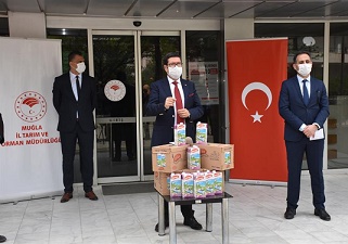 Muğla’da Halka Süt Desteği