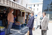 BAŞKAN TOKAT PAZARCI ESNAFINA TEŞEKKÜR ETTİ.