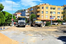 Hasan Ercan Caddesi’nde çalışmalar devam ediyor