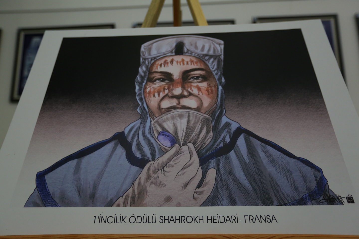 Uluslararası 2022 yılı Karikatür Yarışmasının teması “Yangın