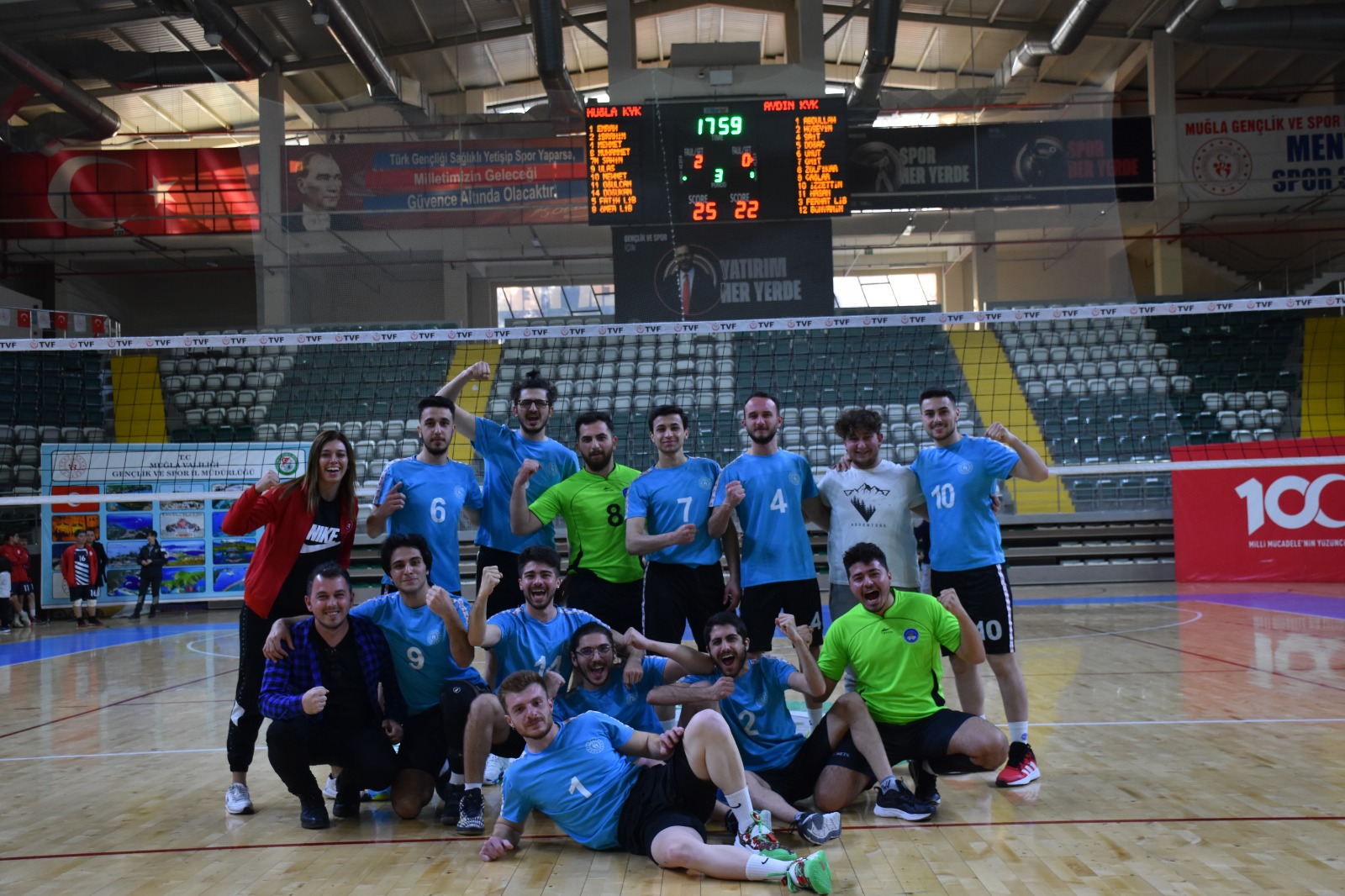 VOLEYBOLDA EGE GRUP ŞAMPİYONU MUĞLA YURTLARI