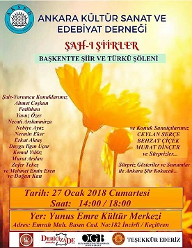 ANKARADA ŞAİRLER RÜZGARI ESTİ