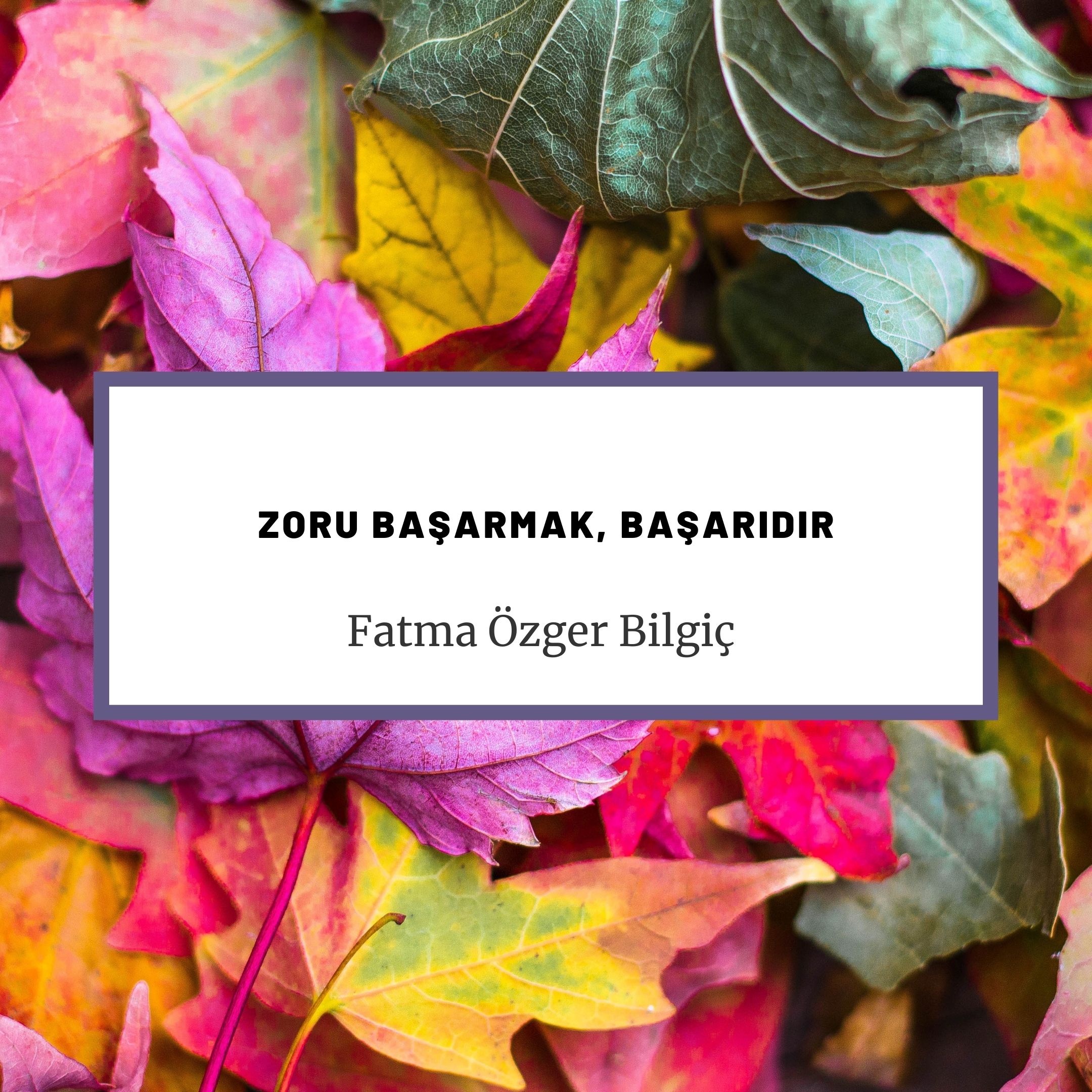 ZORU BAŞARMAK BAŞARIDIR   