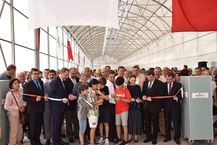 Çan da kurulan topraksız Seranın Açılışı yapıldı