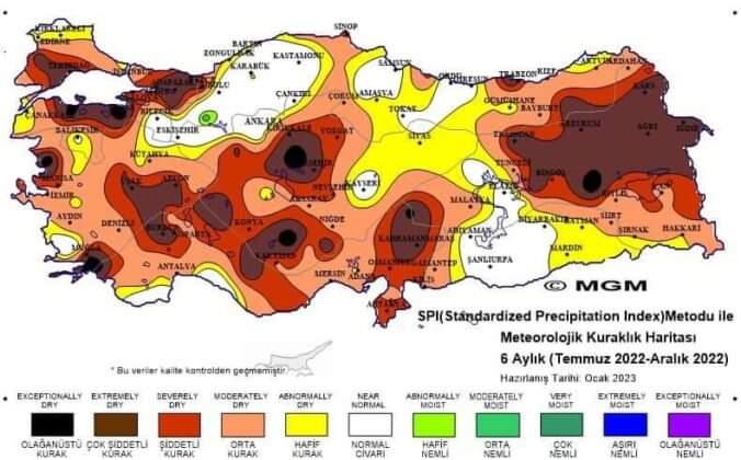 Bursa’ya yağan yağmurun ve karın yeterli olmaması sebebiyle kuraklık endişesi yaşanmaya başlandı.