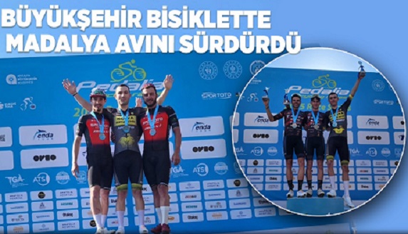  BÜYÜKŞEHİR BİSİKLETTE MADALYA AVINI SÜRDÜRDÜ