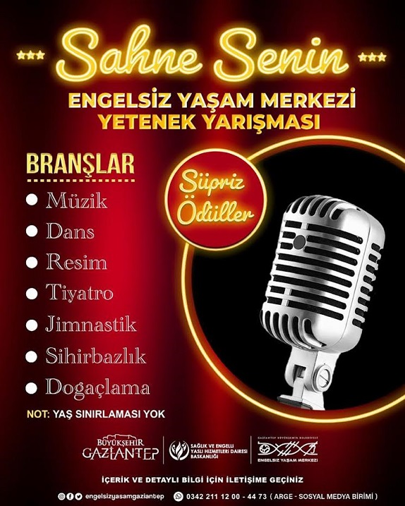 ENGELSİZ YAŞAM MERKEZİ YETENEK YARIŞMASI İÇİN GERİ SAYIM BAŞLADI!