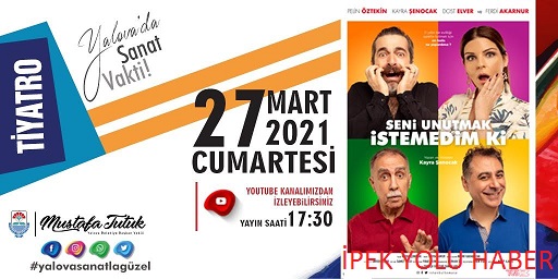 YALOVA BELEDİYESİ’NDEN 27 MART DÜNYA TİYATROLAR GÜNÜNE ÖZEL OYUN