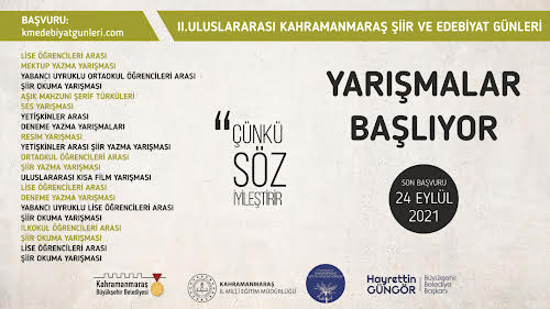 2. Uluslararası Şiir ve Edebiyat Günleri Yarışma Başvuruları Başladı!